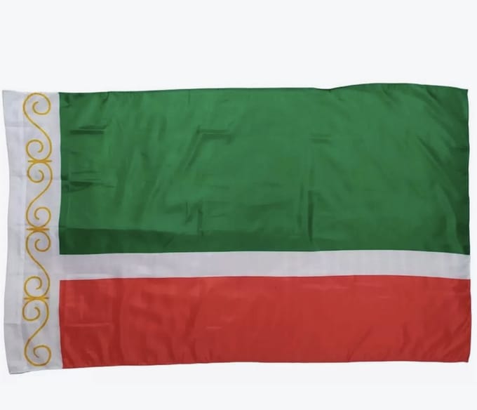 Tsjetsjeense Vlag - Vlag van Tsjetsjenië - 150/90CM - Polyester - WK - Vlag - CHPN