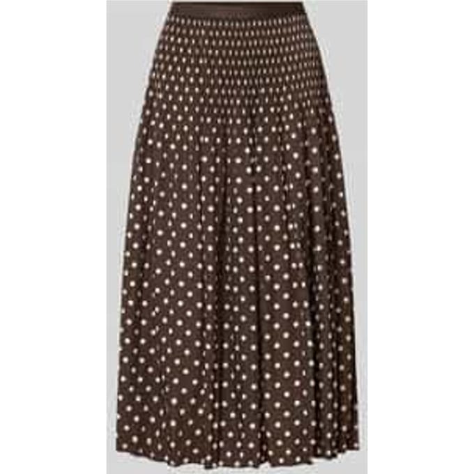 Uitlopende maxi-rok met all-over motief model 'Ribane doty'
