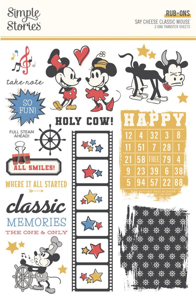 Simple Stories - Say Cheese Classic Mouse Rub Ons (23424)