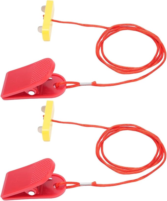 Loopband Noodstop - Veiligheidssleutel - Thuis Sporten - Dubbele Beveiliging - Compact Ontwerp