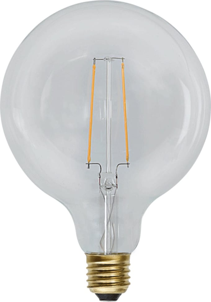 G125 Globelamp - E27 - 2.3W - Super Warm Wit <2200K - Filament - Helder
