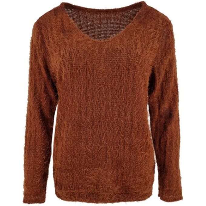 FOS Amsterdam Fos trui bella chenille cognac