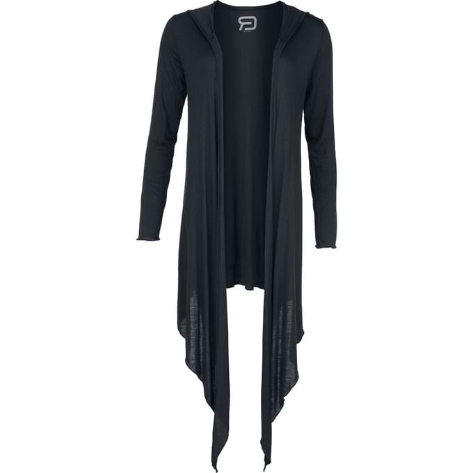R.E.D. Rock-Engineered Design Zwarte cardigan met capuchon - Dames - S