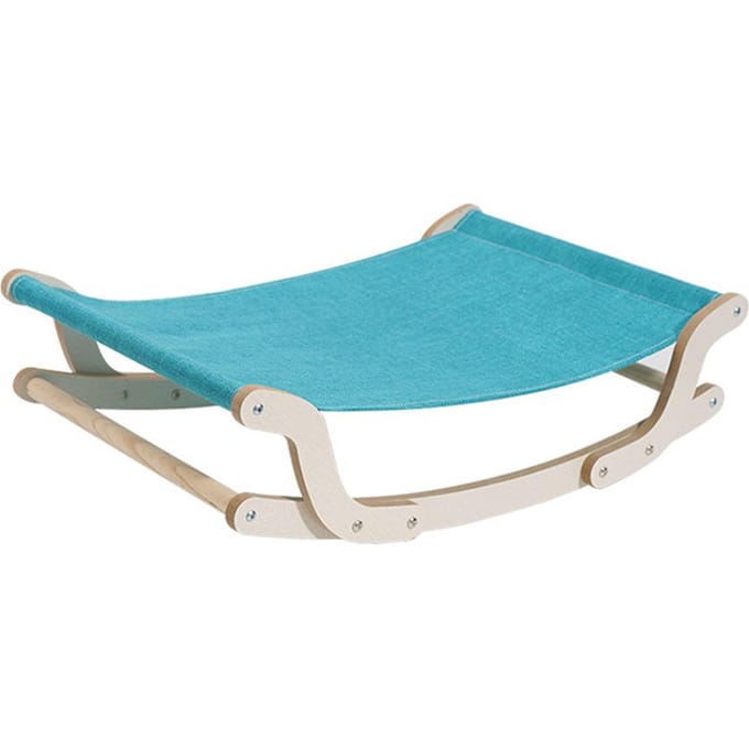 Katten Schommelstoel 4 Seizoenen Universeel Minimalistisch Grenen Katten Hangmat Bed voor Huisdierbenodigdheden blue