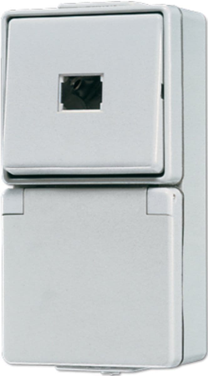 Jung wandcontactdoos met beschermcontact - 671W - E3FGA