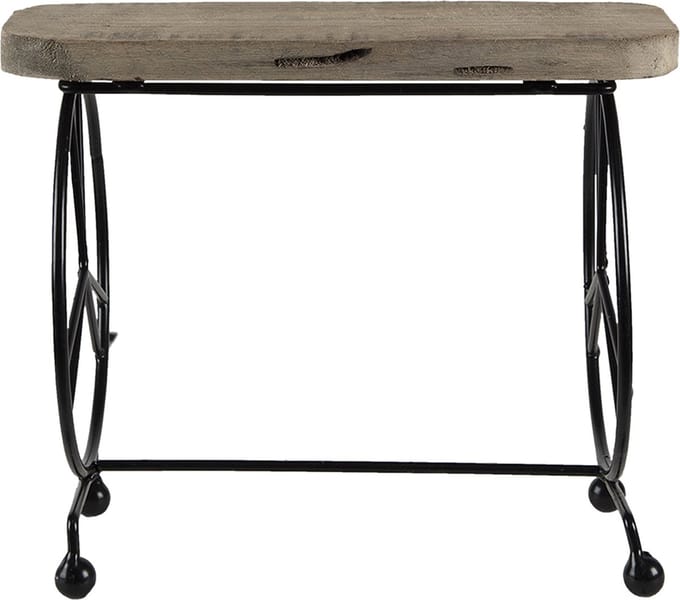 Clayre & Eef Plantentafeltje 26x16x22 cm Bruin Hout