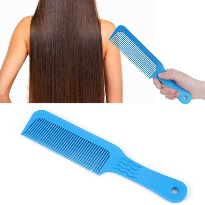 Professionele Salon Golf Tand Haarkammen Kapselstyling Kapper Stylist Tool Blauw