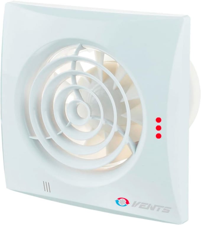 Ventilator met Sensor - Afzuigventilator - Badkamer Ventileren - Stil en Energiezuinig - 100 mm - Wit