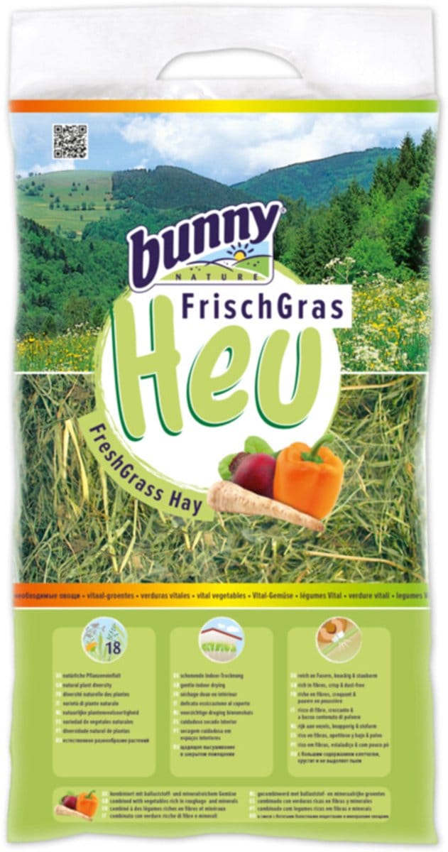 Bunny Nature Knaagdiervoer Vers Gras Hooi Groente 500 gr