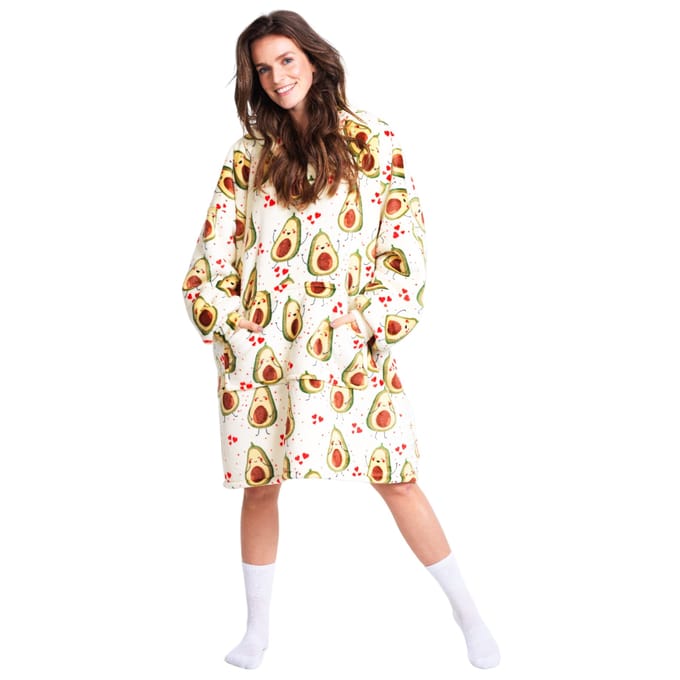 Noxxiez hoodie deken - avocado