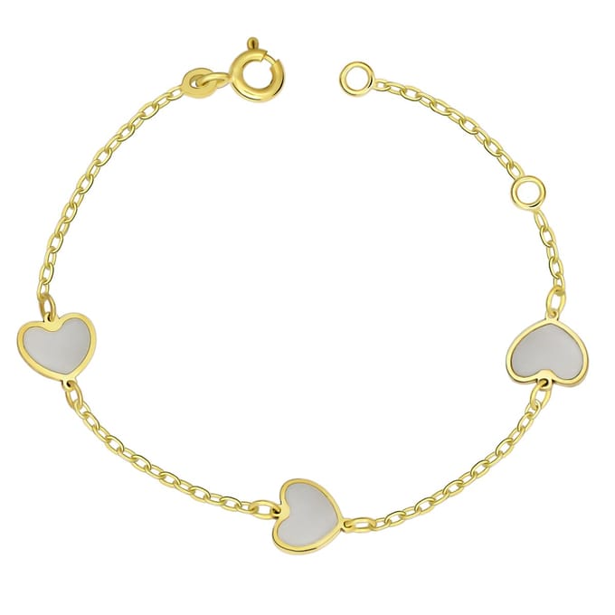 Juwelier Zwartevalk 9 karaat kinder armband - 13.180/11-13cm