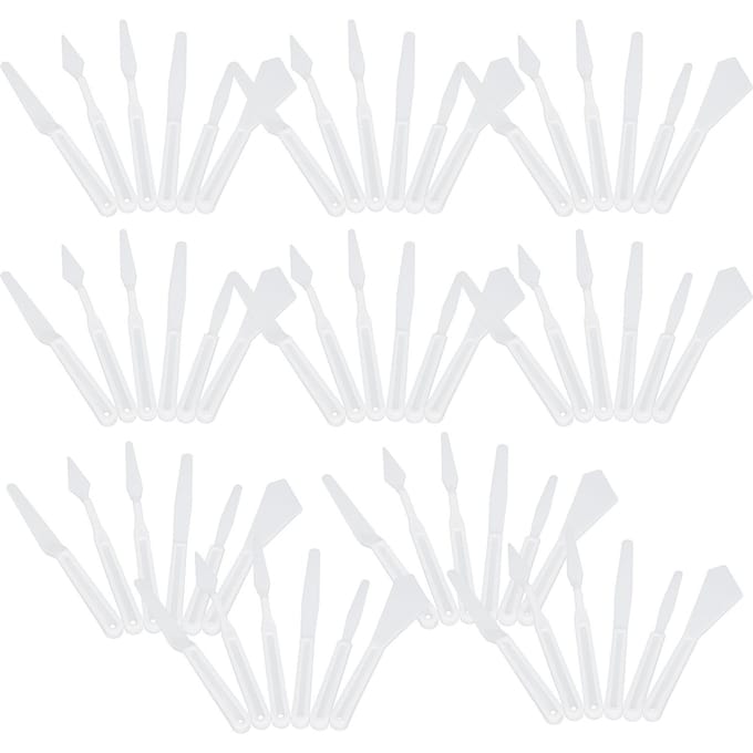 Polymeerklei Plastic Snijmes Aardewerk Keramiek Sculptuurmes 6 stuks x 10 Set white