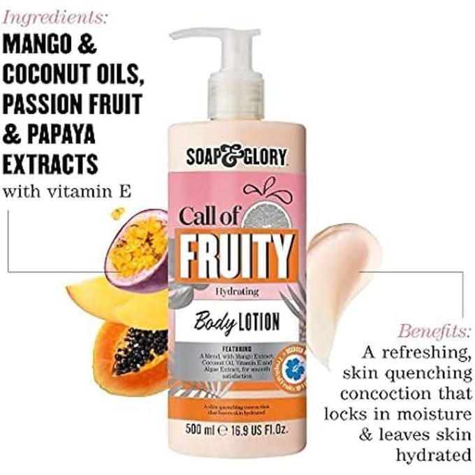Soap & Glory Vochtinbrenger Fruitige Hydraterende Body Lotion Zorg Dames 500 ml