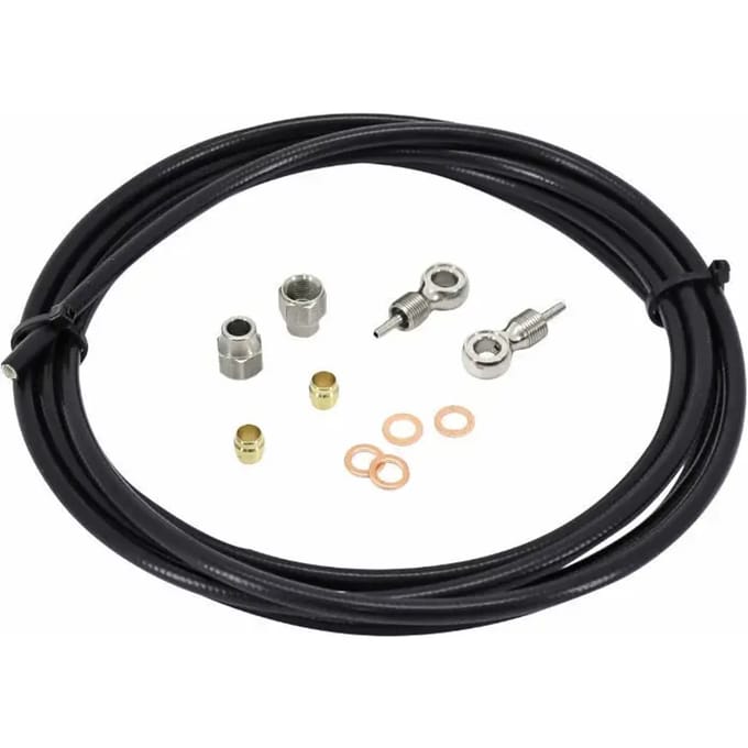 Universele schijfremslang (complete set met bevestigingen) voor hydraulische slang P2R Shimano