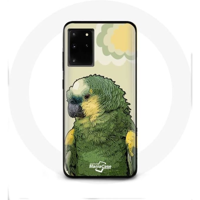 Hoesje voor Samsung Galaxy S11 Plus Amazon Papegaaien Groen