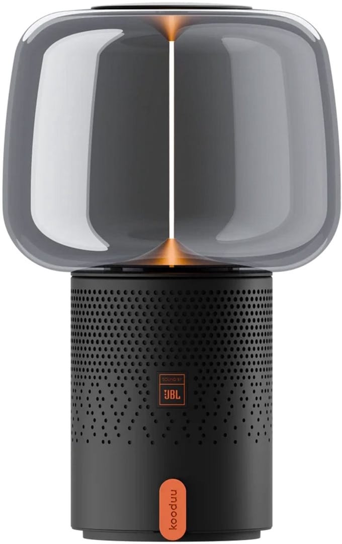 Kooduu Serena Play - Draabare Speaker Lamp - Krachtig Geluid - Dimbaar Licht - Metallic Anthracite