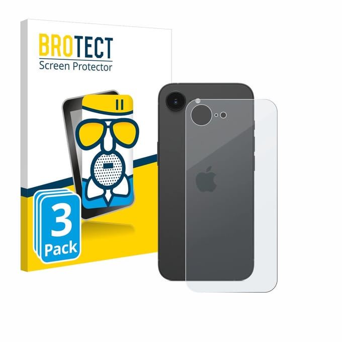 BROTECT - Screenprotector voor Apple iPhone 16e / 17e - Folie Beschermfolie Beschermglas matte 3 Stuks