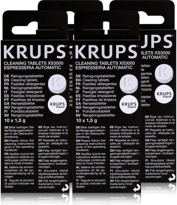4x Krups Reinigingstabletten (10st.) XS3000