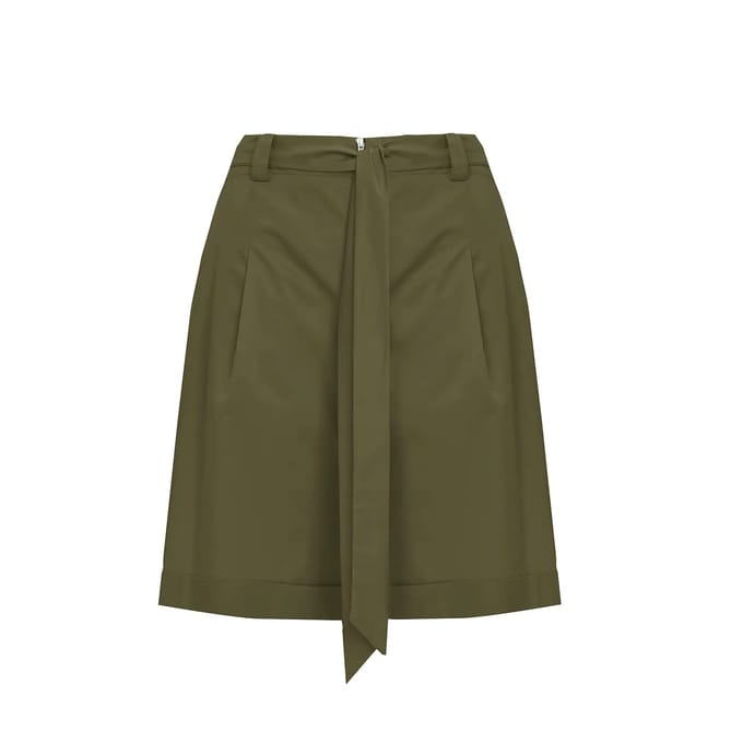 Bermuda met strik voor dames Mat Fashion