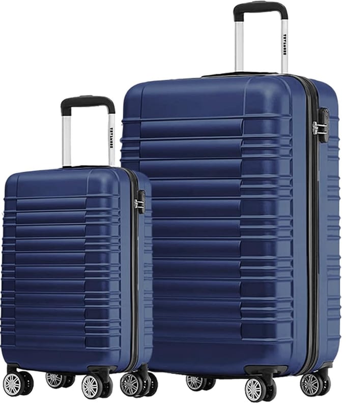 Kofferset - Lichtgewicht Trolley - 2 Delig - Donkerblauw