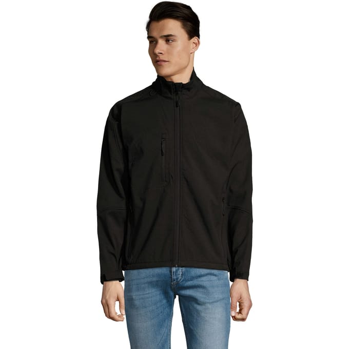 SOLS Heren Relax Soft Shell Jas (Zwart)