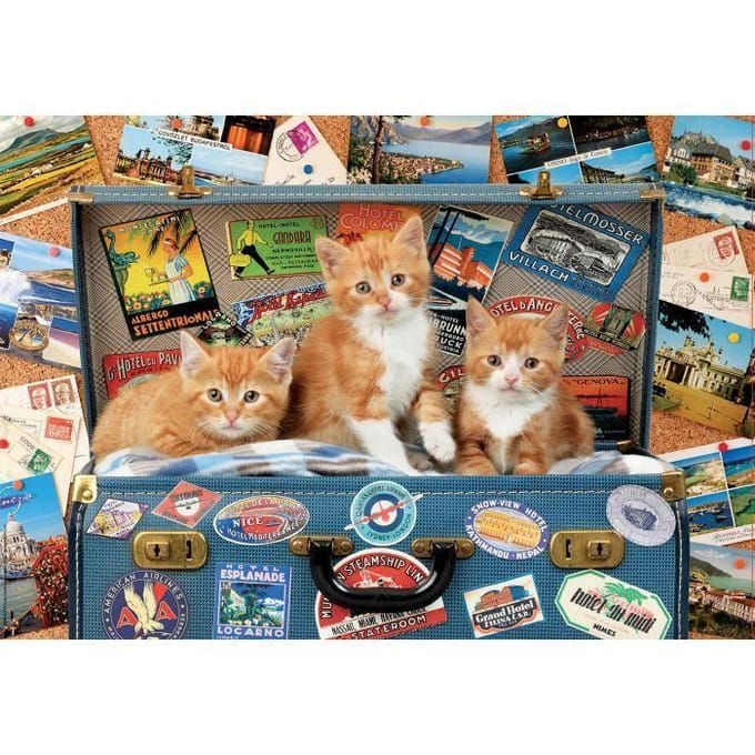 Educa - puzzel - Kittens op Reis - 200 stukjes