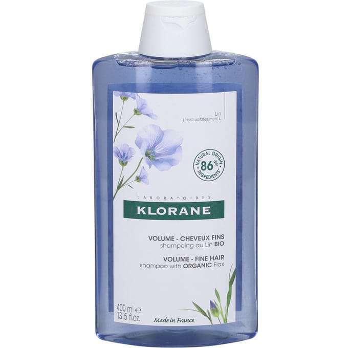 Klorane BIO Vlas Volumeshampoo | Omhult & geeft volume Fijn haar 400 Shampoo