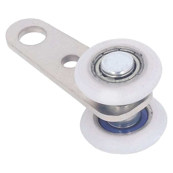 10 stuks Katrol RVS Nylon Lager Katrolblok met 2 Nylon Wielen 19mm Diameter 44mm