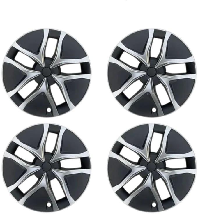 Wieldoppen Tesla Model Y Juniper 19 inch Arachnid – Silver Metallic – Set van 4 – Geschikt voor Tesla Model Y 2025+