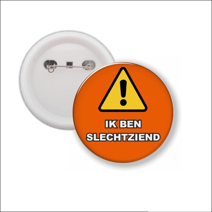 Button Met Speld - Ik ben slechtziend