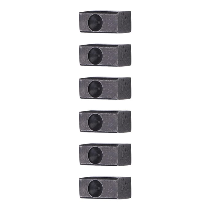 6 pièces Pont de Tremolo de Guitare Électrique Selle Bloc d'Insertion de Corde de Blocage gray