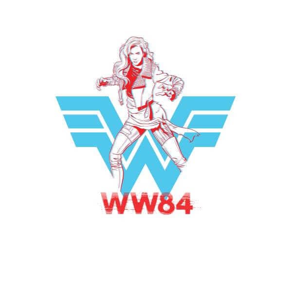 Wonder Woman Barbara Unisex Ringer T-shirt - Wit / Rood - S