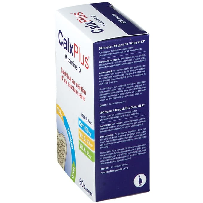 CalxPlus Vitamine D | Botten Calcium – en K 60 Capsules