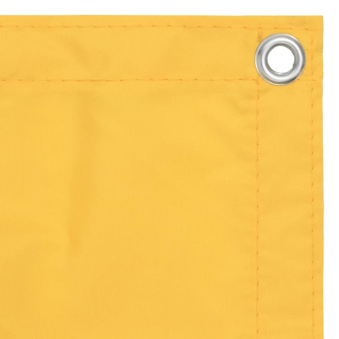 vidaXL - Balkonscherm - 90x500 - cm - oxford - stof - geel