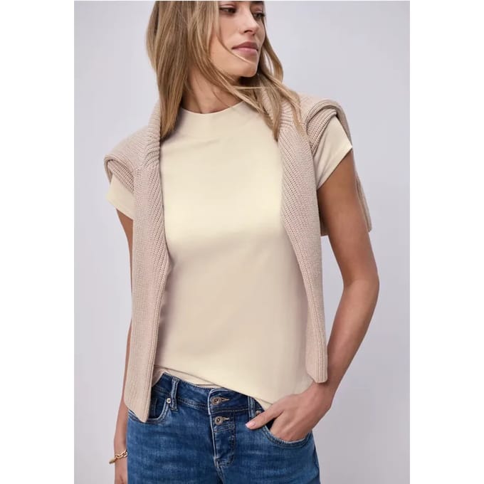 Basic Shirt met Schildpadhals