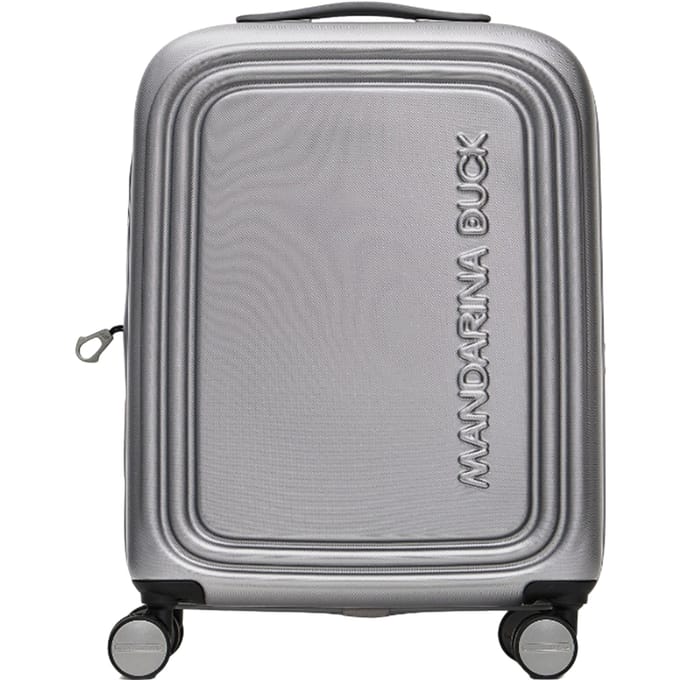 MANDARINA DUCK Logoduck + Expandable Cabin Trolley Silver Zilverkleurig 52cm