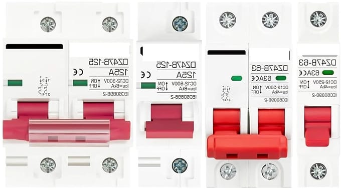 Stroomonderbreker - Zekering - Elektrische Beveiliging - DC 12V-500V - 1P 16A - Wit