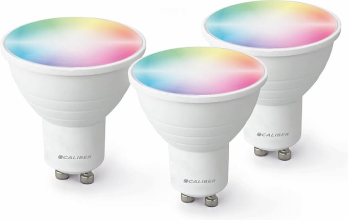 Caliber HBT-GU10-3PACK - 3 slimme lampen (GU10) - RGB en Wit - Bluetooth Mesh