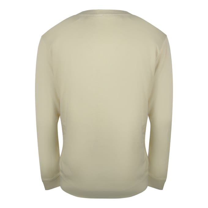 Cavalli Class Splintered Tiger Logo Beige Sweatshirt