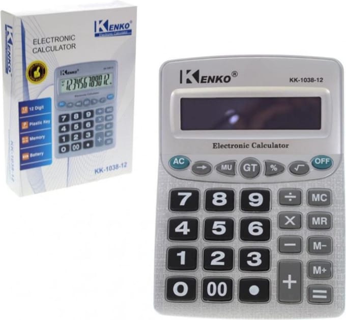 Elektronische rekenmachine met digitaal display  KK-1038-12