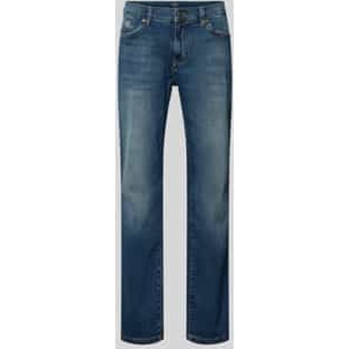 Regular fit jeans met steekzakken