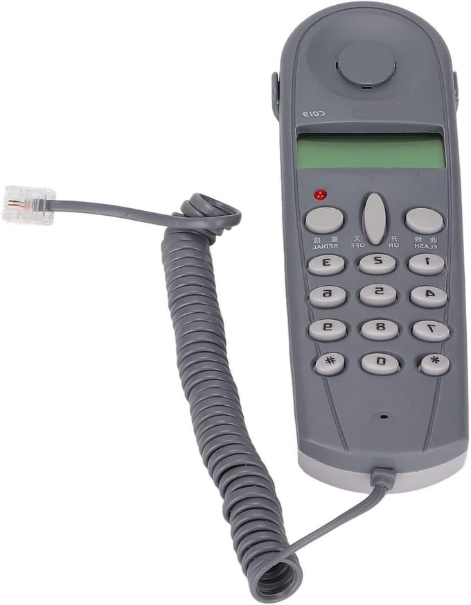 Wandtelefoon - Vaste telefoon - Thuiswerken - Ruisonderdrukking - 15.7 cm - Standaard