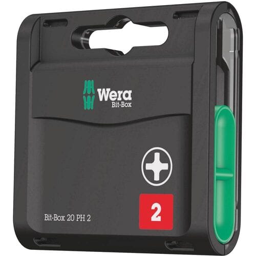Wera 05057750001 Bit-Box 20 PH 20-delige Bitset - Philips - PH2