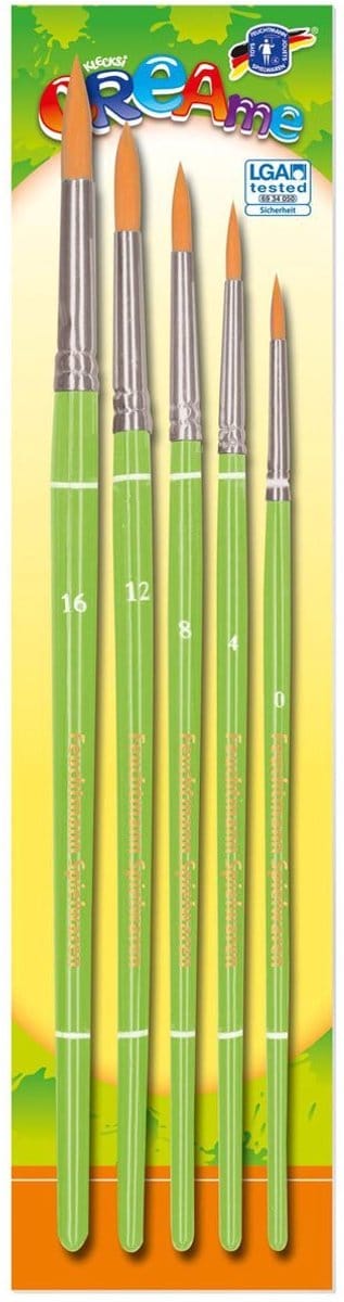 Feuchtmann Klecksi Penselen Set Creame 5 Stuks