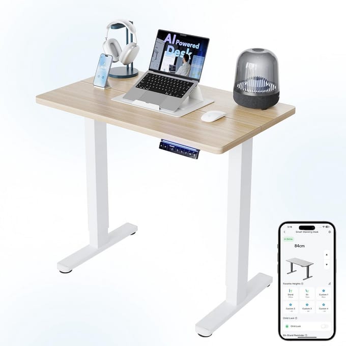Zit Sta Bureau Elektrisch - Verstelbaar Hoekbureau - Game Bureau - Stijlvol