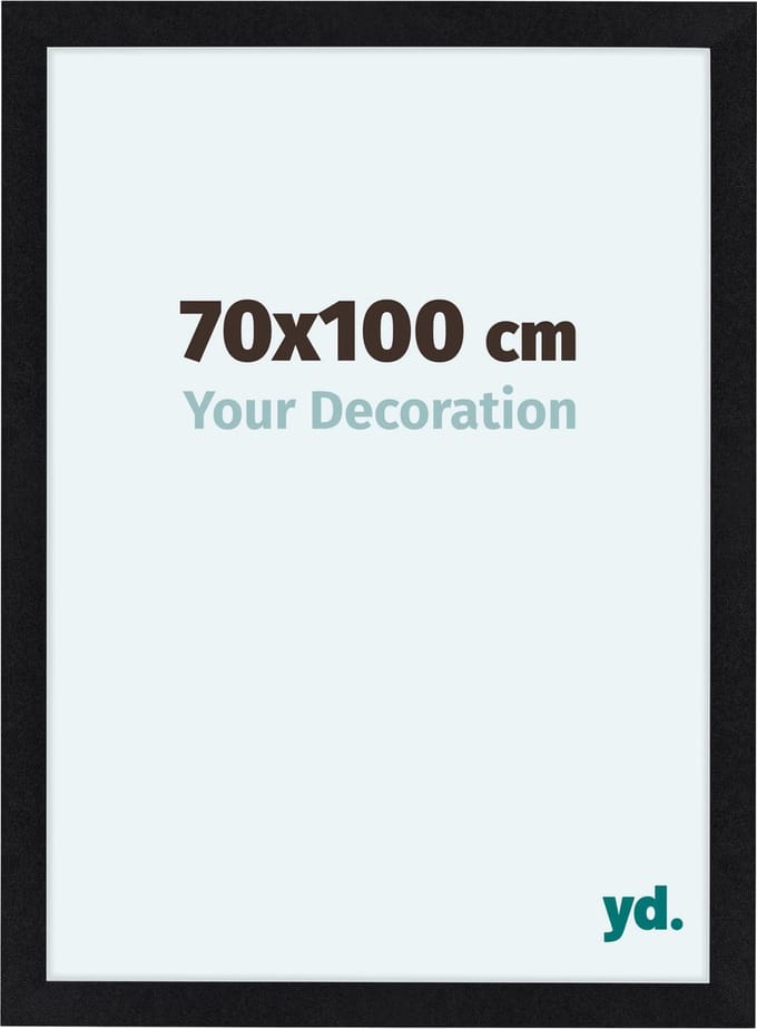 Your Decoration - Fotolijst 70x100 cm - MDF - Zwart Mat - Como
