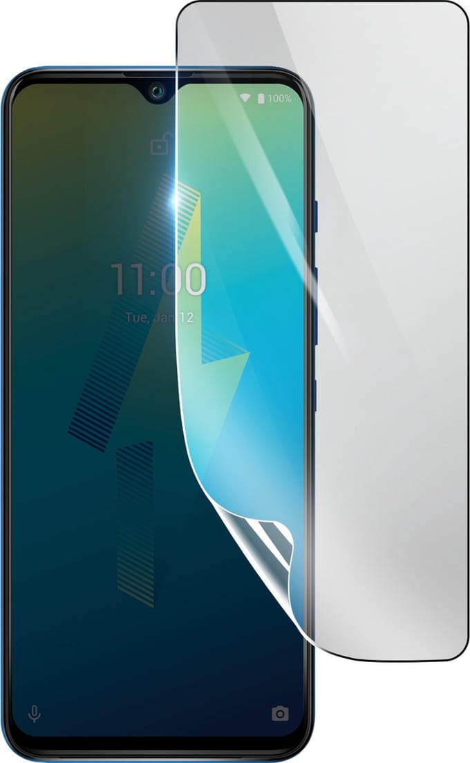 3mk, Geschikt voor Wiko Power U10, Schokbestendige Hydrogel Screenprotector, Transparant