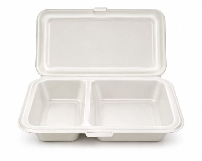 Pomebio menubak van suikerrietpulp -25x17 cm - 25 stuks - duurzaam