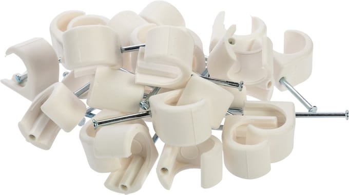 Nordic Quality Cable Clips round 14-20mm - 25 pcs