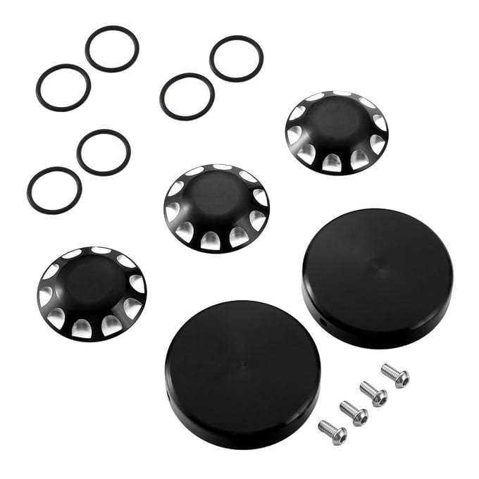 5 stuks Aluminium Asdoppen en Wielnaafdeksel Compatibel met Ryker Alle Modellen zwart